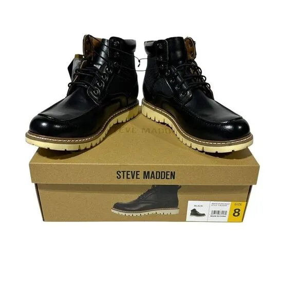 Steve Madden Men's Bleeker Boot Color Black Size 8