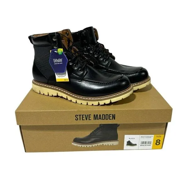 Steve Madden Men's Bleeker Boot Color Black Size 8