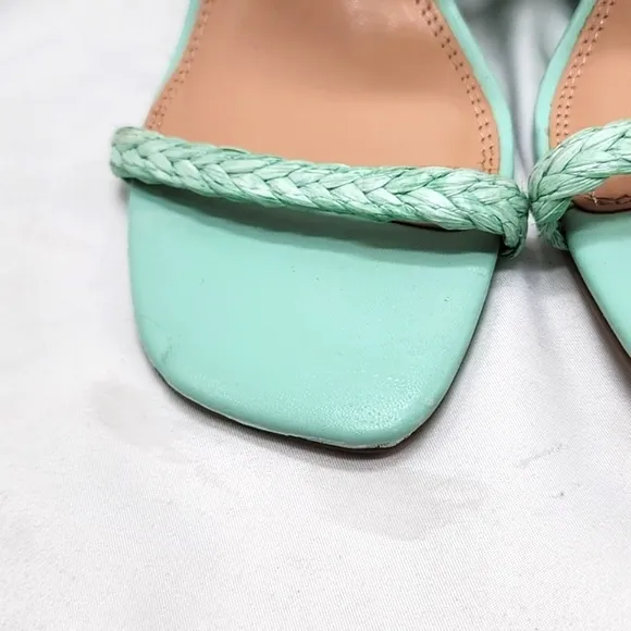 STEVE NEW YORK ARDY ESPADRILLE WEDGE SANDALS MINT WOMENS SIZE 7 NWOB