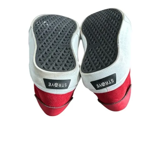 Straye Logan Red Flame Suede Sneakers Size M9 W 10.5