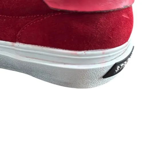 Straye Logan Red Flame Suede Sneakers Size M9 W 10.5