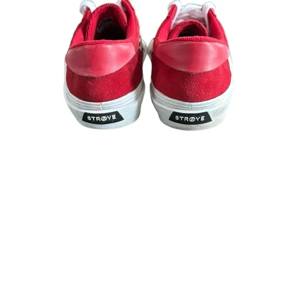 Straye Logan Red Flame Suede Sneakers Size M9 W 10.5