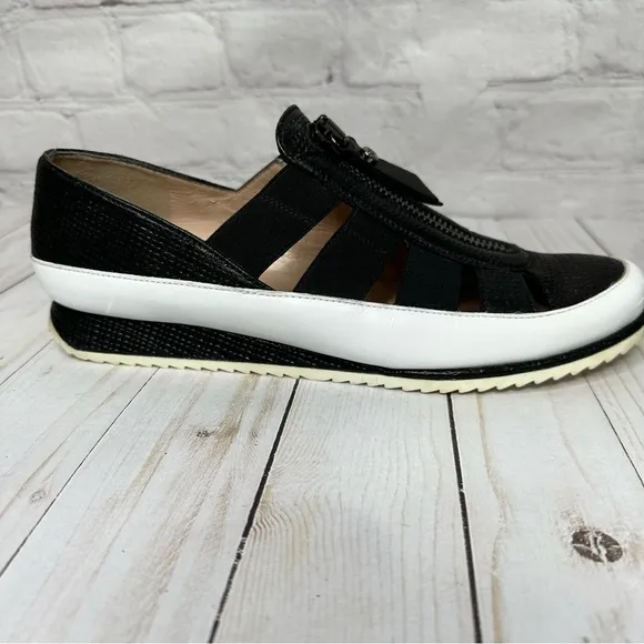 Stuart Weitzman Black and White  Getaway Sneakers