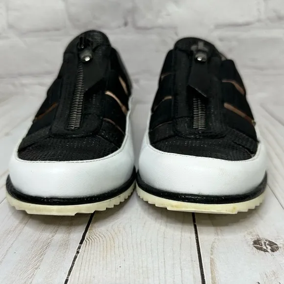 Stuart Weitzman Black and White  Getaway Sneakers