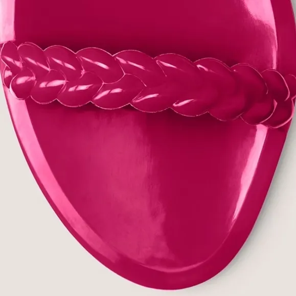 Stuart Weitzman Braida Sawyer Jelly Sandals- Orchid Pink Sz 11