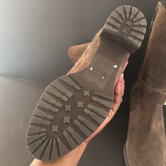 Stuart Weitzman Chocolate Brown Suede Mid-Calf Boots
