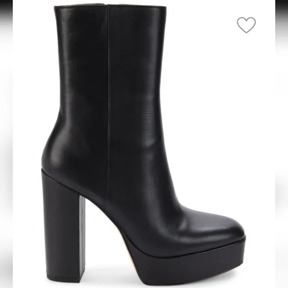 Stuart Weitzman Elegant Black Platform Boots... Size 10
