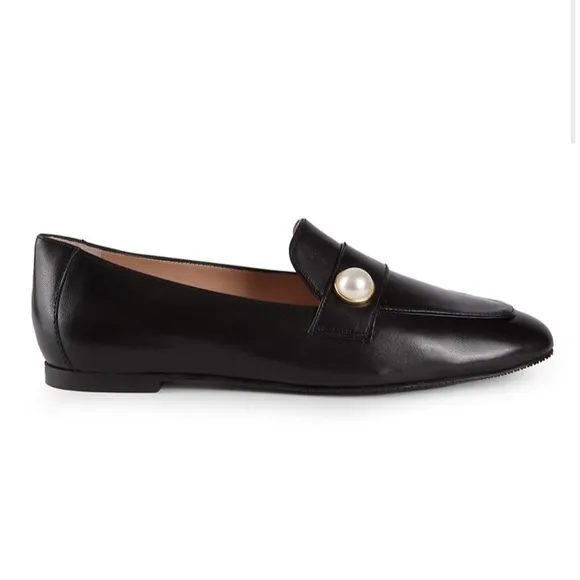 Stuart Weitzman Payson Pearl Leather Loafers