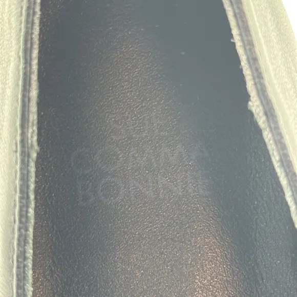 Sue Comma Bonnie black leather loafers size 7 bow