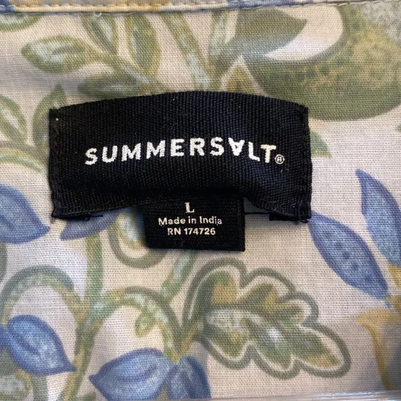 Summersalt Poolside Poplin Button Down Shirt and Shorts Set