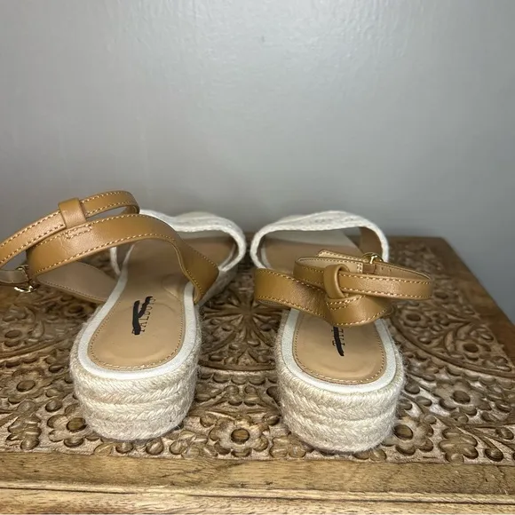 Talbots Women’s Pamela Crochet Wedge Sandal Sz 9