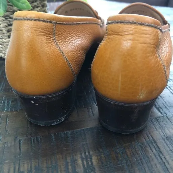 Tanino Crisci Vintage Tan Leather Loafers 8