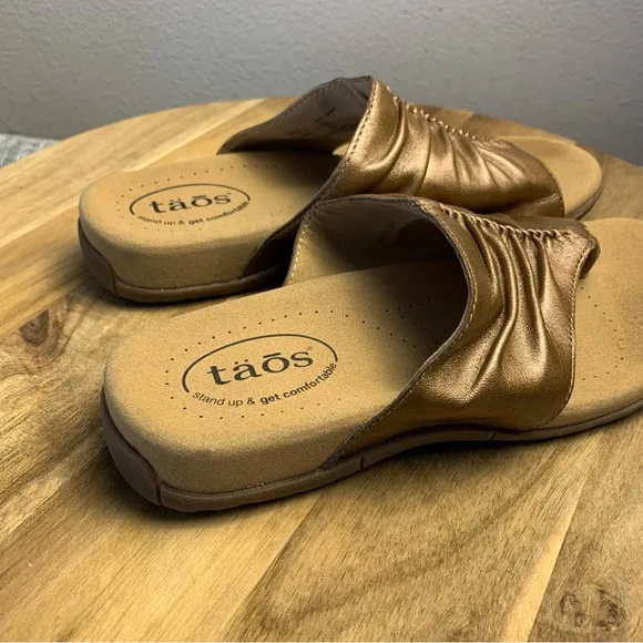 Taos Gift 2 Sandal Cognac Size 8 Comfort