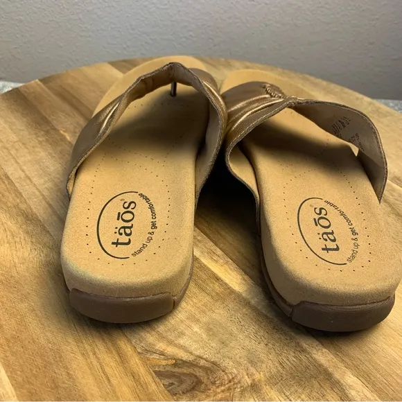 Taos Gift 2 Sandal Cognac Size 8 Comfort