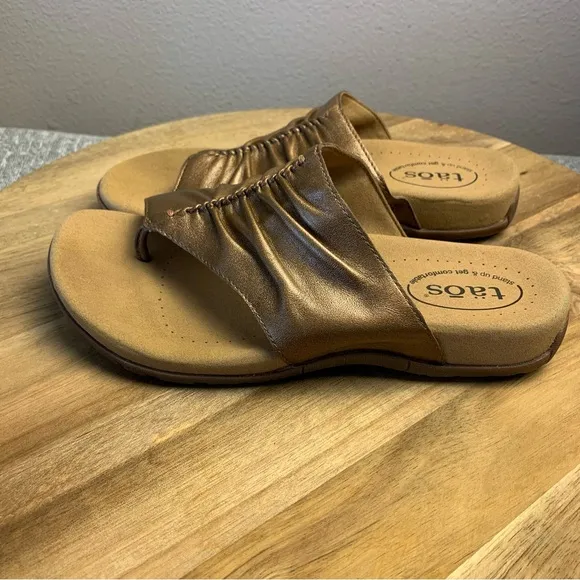 Taos Gift 2 Sandal Cognac Size 8 Comfort