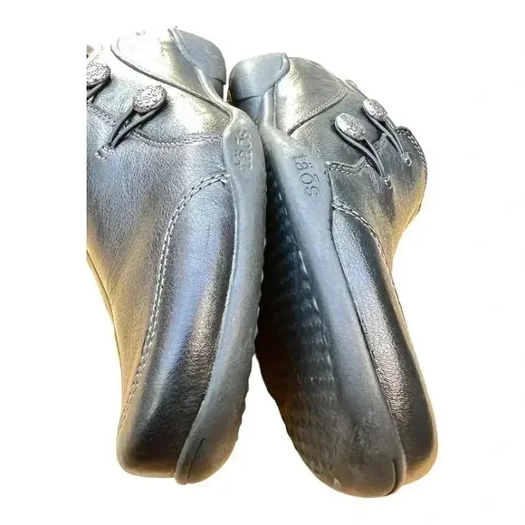Taos Women’s Encore Flats Size 9 Black Genuine Leather Preowned Great Condition