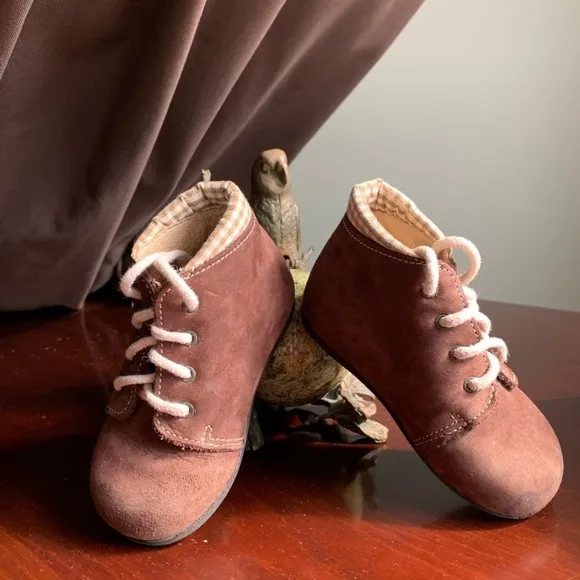 Tartine et Chocolat Teddy Bear Baby Suede Boots