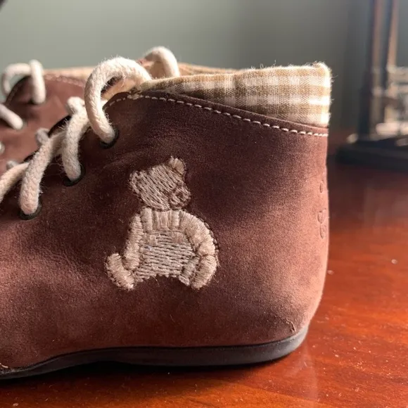 Tartine et Chocolat Teddy Bear Baby Suede Boots