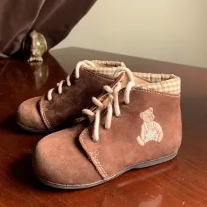 Tartine et Chocolat Teddy Bear Baby Suede Boots