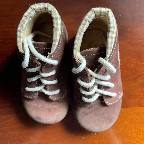 Tartine et Chocolat Teddy Bear Baby Suede Boots
