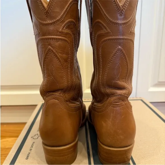 Tecovas “The Jamie” Leather Cowboy Boots in Caramel