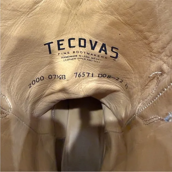 Tecovas “The Jamie” Leather Cowboy Boots in Caramel