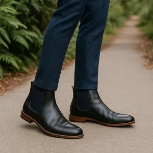 Ted Baker London Black Leather Chelsea Boots - Size 46 (US Men's 12)