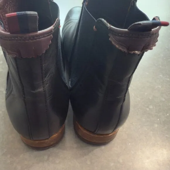 Ted Baker London Black Leather Chelsea Boots - Size 46 (US Men's 12)