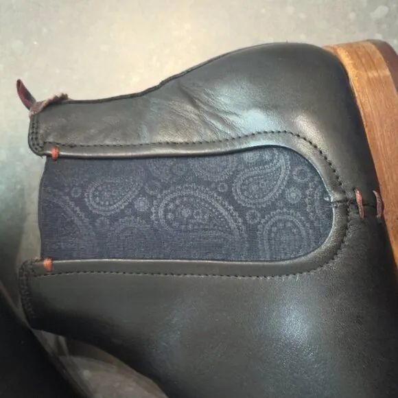 Ted Baker London Black Leather Chelsea Boots - Size 46 (US Men's 12)