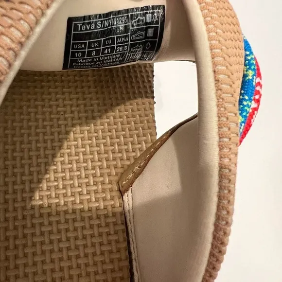 Teva Indio Carabiner Slide Rope festival Platform Sandals Size 10