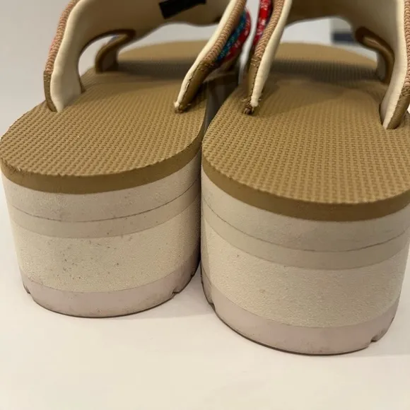 Teva Indio Carabiner Slide Rope festival Platform Sandals Size 10