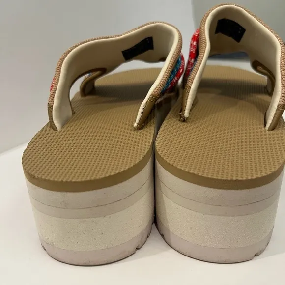 Teva Indio Carabiner Slide Rope festival Platform Sandals Size 10