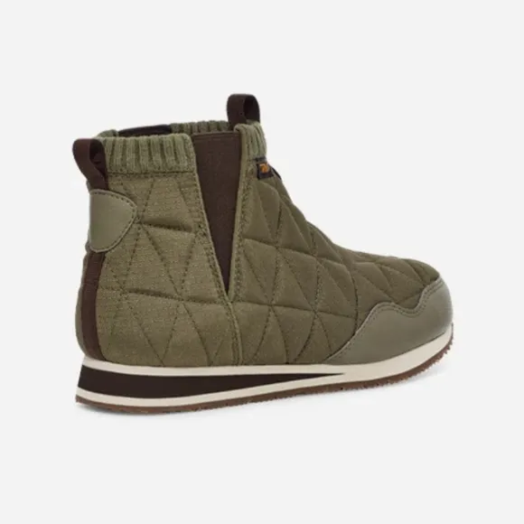 Teva Women's ReEmber Mid Slip-On Platform Ankle Boots, Burnt Olive, Size 6