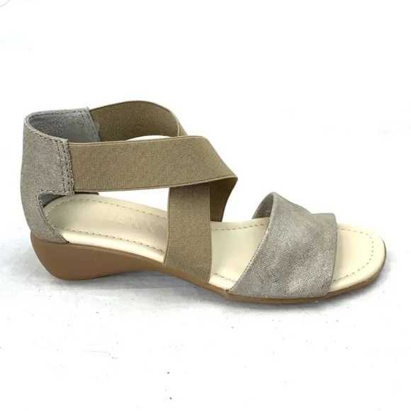 The FLEXX Sunglass Too comfort sandals - Canna Di Fucile Metallic tan Sz 11 new
