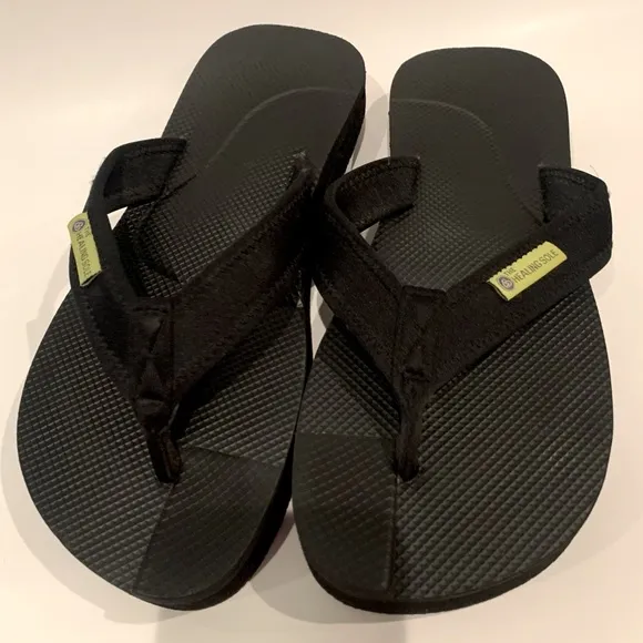 THE HEALING SOLE | Plantar Fasciitis Flip Flop Sandals | Black | Size 11.5 W/10M