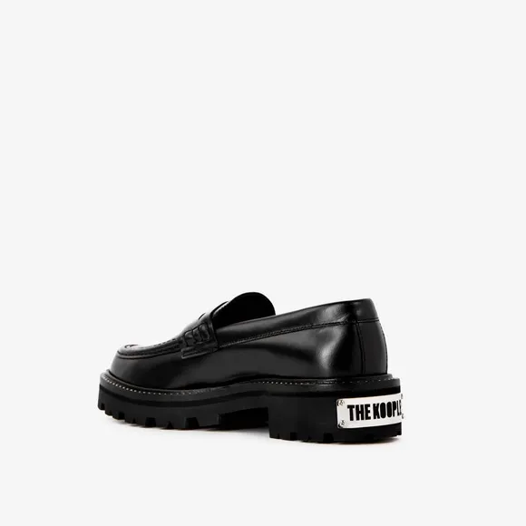 The Kooples Black Leather Loafers