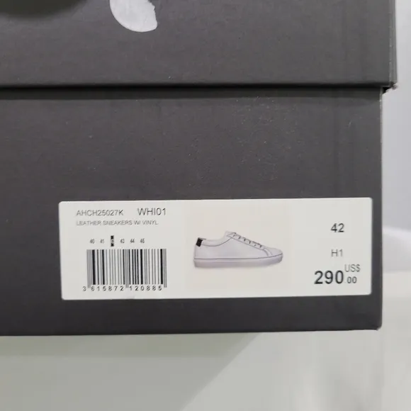 The Kooples Men Low Sneakers in White Leather