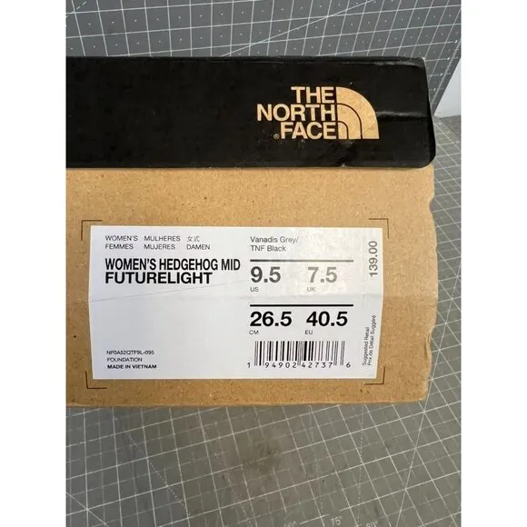 The North Face Hedgehog Mid Futurelight Waterproof Hiking Boots Women's Sz. 9.5
