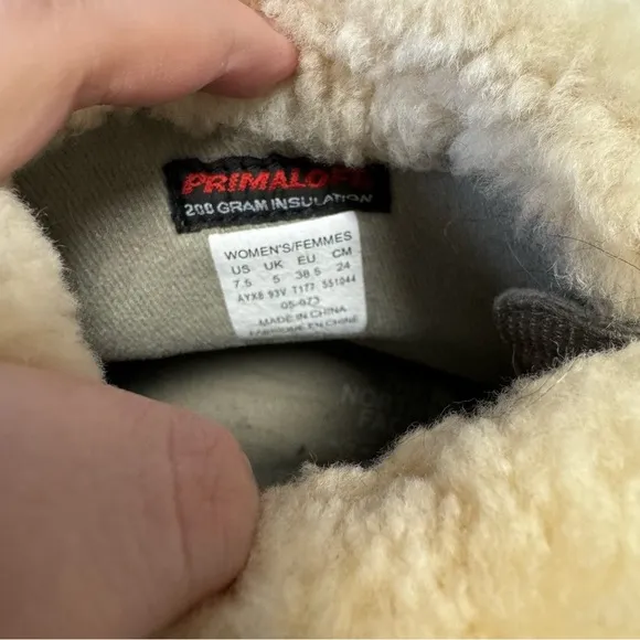 The North Face Primaloft 200 Gram Insulation SnowWaterproof Boots Size 7.5