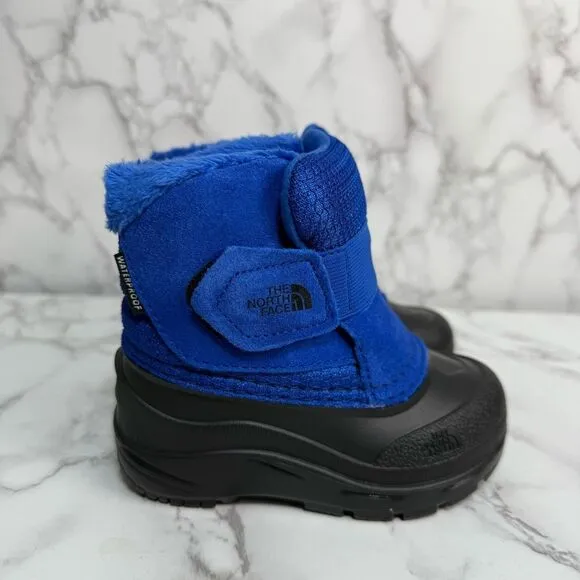 The North Face Toddler Boots sz 7 Waterproof Suede Unisex Alpenglow II NEW #K460