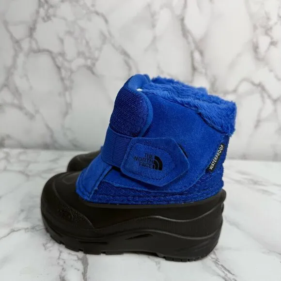 The North Face Toddler Boots sz 7 Waterproof Suede Unisex Alpenglow II NEW #K460