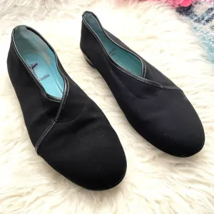 Thierry Rabotin Microfiber/Nappa Trim Flats Black 7