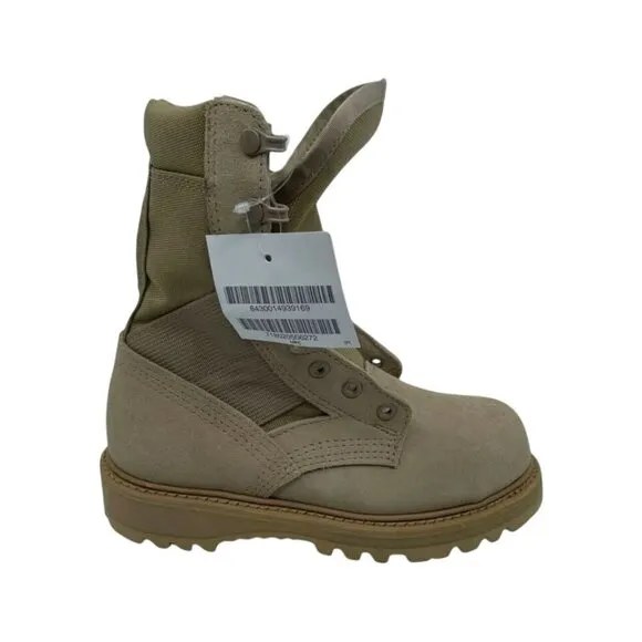 Thorogood Mens Combat Military Boots Desert Tan Leather Lace Up 3 Regular New