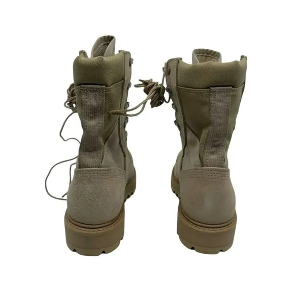 Thorogood Mens Combat Military Boots Desert Tan Leather Lace Up 3 Regular New