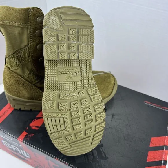Thorogood SAW Men's 3.5 Women’s 5.5 Lightweight AR Military Boots [Coyote Brown,