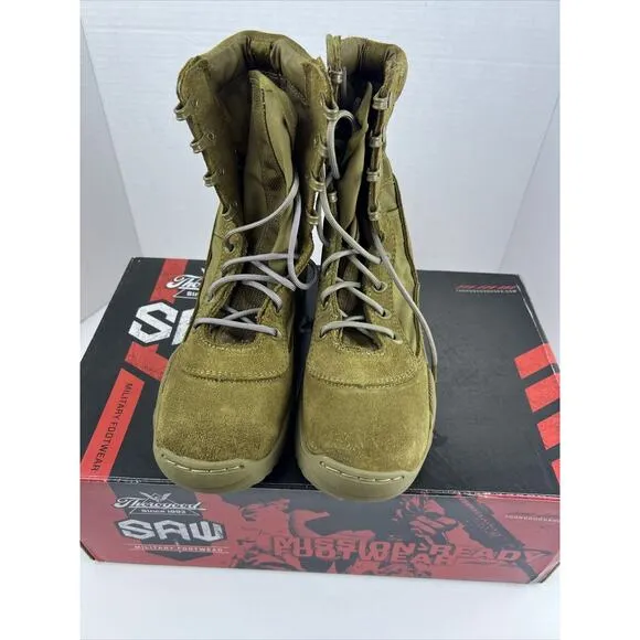 Thorogood SAW Men's 3.5 Women’s 5.5 Lightweight AR Military Boots [Coyote Brown,