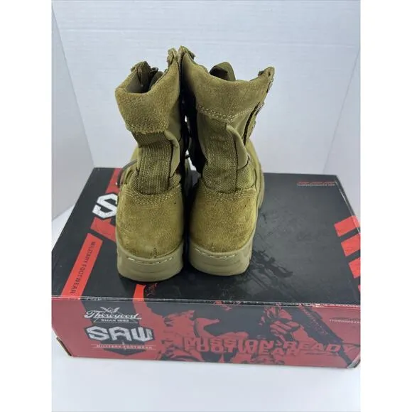 Thorogood SAW Men's 3.5 Women’s 5.5 Lightweight AR Military Boots [Coyote Brown,