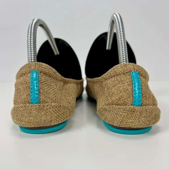Tieks Brentwood Folding Flats US 8 Vegan Ballet Travel Tan Shoes Neutral Brown