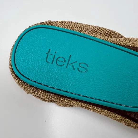 Tieks Brentwood Folding Flats US 8 Vegan Ballet Travel Tan Shoes Neutral Brown