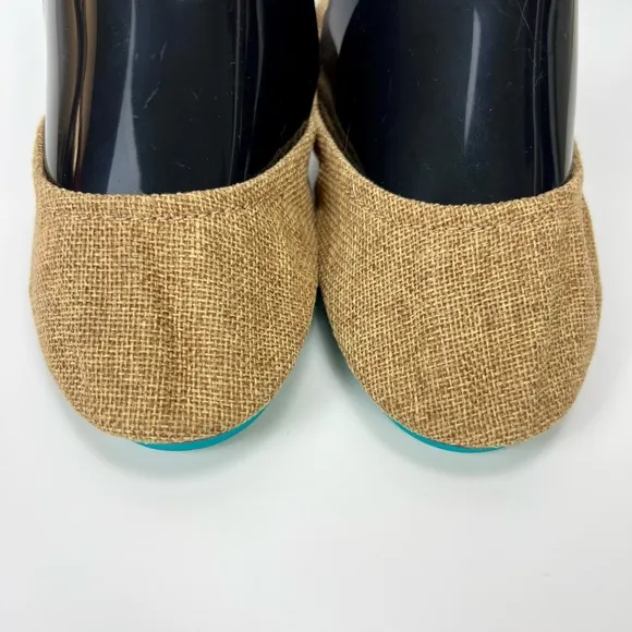 Tieks Brentwood Folding Flats US 8 Vegan Ballet Travel Tan Shoes Neutral Brown